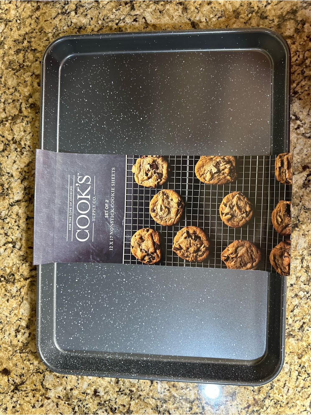 Black Speckled Nonstick Baking Sheet